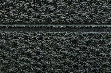 Image showing Old vintage black leather background