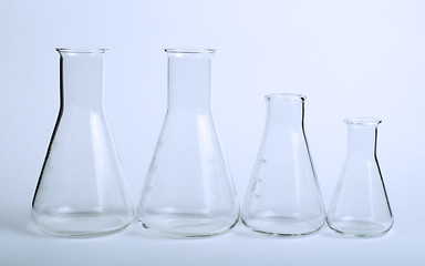 Image showing Empty glass laboratory utensils