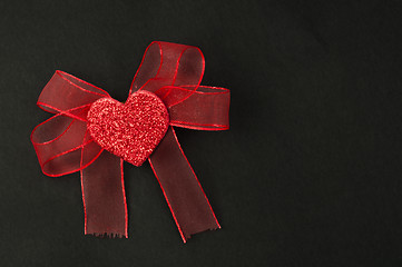 Image showing Ribbon and hearts