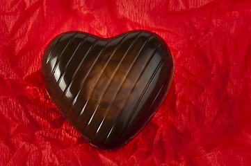 Image showing Chocolate in the shape of hearts