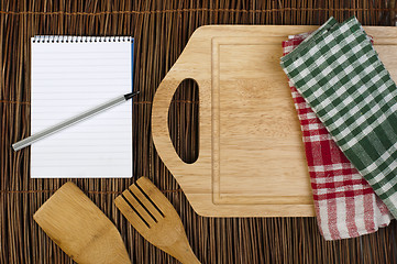 Image showing Notebook to write recipes