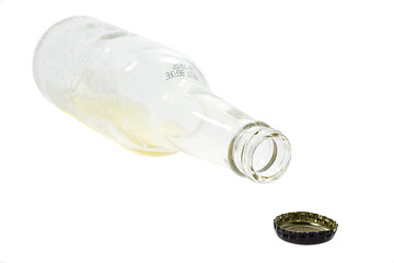 Image showing Empty beer bottle

