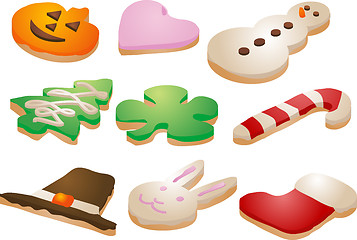 Image showing Festive cookies