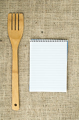 Image showing Notebook to write recipes