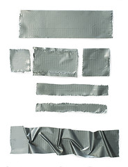 Image showing Set of torn masking Scotch tape 