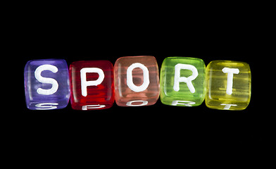 Image showing Word sport