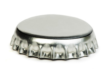 Image showing Beer cap white isolated studio shot.