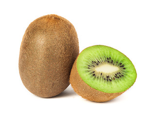 Image showing Kiwi fruit white isolated