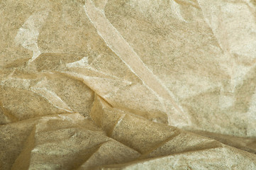 Image showing Beige crumpled paper background