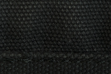 Image showing Black textile background