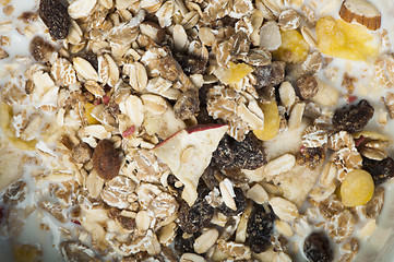 Image showing Muesli breakfast in a bowl