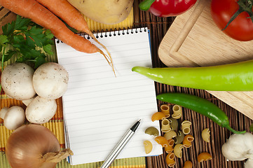 Image showing Notebook to write recipes