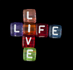 Image showing Crossword live life