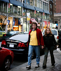 Image showing Couple on the street