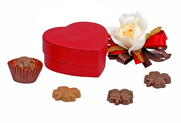 Image showing Valentine chocolates