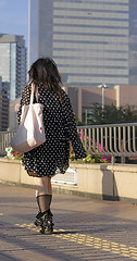 Image showing Shopping in a big city