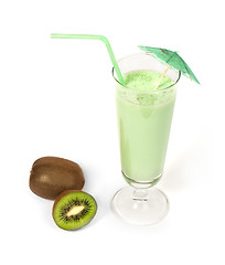 Image showing Kiwi milk shake