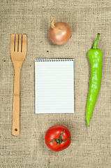 Image showing Notebook to write recipes