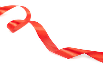 Image showing Red ribbon for gift wrap