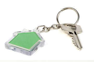 Image showing Keychain with figure of green house