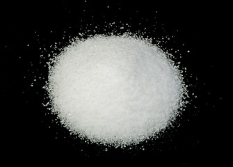 Image showing Salt on black background