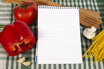 Image showing Notebook to write recipes