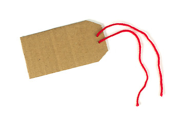 Image showing Paper label with rope