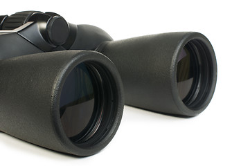 Image showing Binoculars white isolated