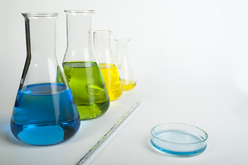 Image showing Laboratory glassware equipment