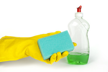 Image showing Sponge for washing dishes