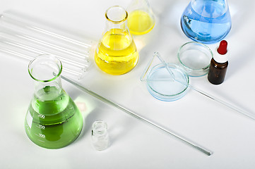 Image showing Laboratory glassware equipment