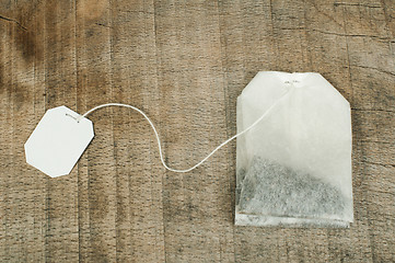 Image showing Tea bag with white labe