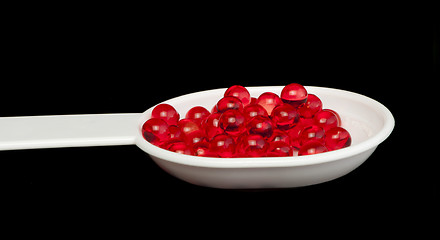 Image showing Vitamins in a spoon