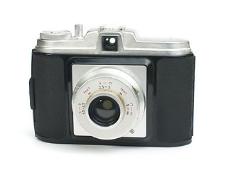 Image showing Old vintage camera white isolated