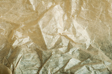 Image showing Beige crumpled paper background