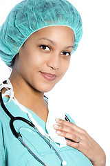 Image showing Beautiful female doctor/nurse