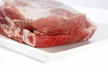 Image showing Raw meat on plater