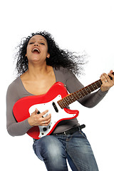 Image showing Woman singing