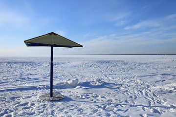 Image showing winter beach