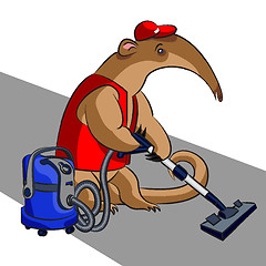 Image showing Anteater and vacuum cleaner