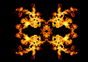 Image showing Blazing fire shape