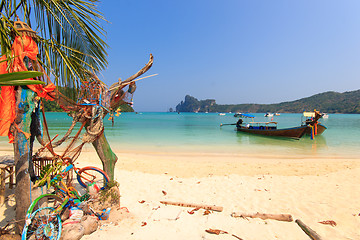 Image showing Beautiful bay of Phi Phi island Thailand