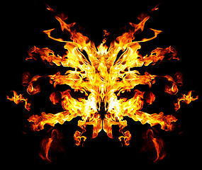 Image showing Devil's fire mask