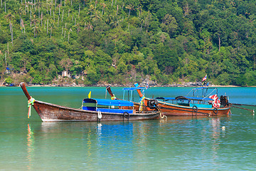 Image showing Beautiful bay of Phi Phi island Thailand