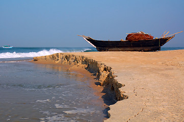 Image showing Fish-Boat on the Shore