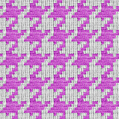 Image showing Pink and White Houndstooth