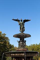 Image showing Central Park Fountain Statue