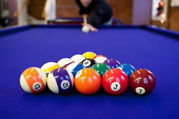 Image showing Pool Hall Billiards