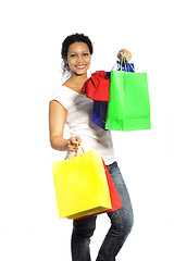 Image showing Happy woman shopper