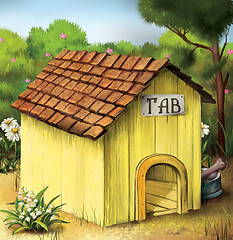 Image showing Yellow Dog House.